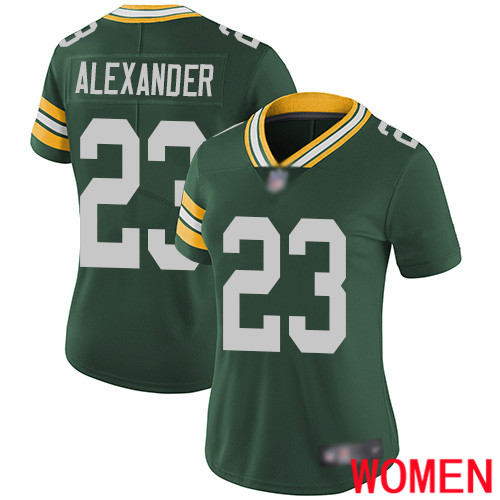 Green Bay Packers Limited Green Women #23 Alexander Jaire Home Jersey Nike NFL Vapor Untouchable